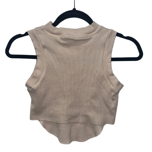 Beige Crop Top Tank - Picture 3 of 3